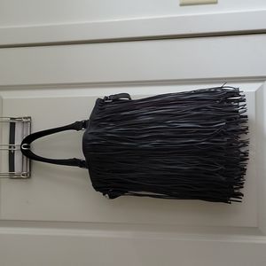 Black fringe purse
